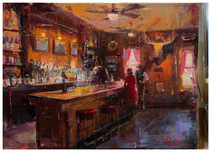 Michael Flohr Michael Flohr Buckhorn Exchange (Original) (Framed)